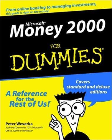 Tapa de Microsoft Money 2000 for dummies