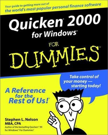 Tapa de Quicken 2000 for Windows for dummies
