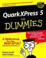 Tapa de QuarkXPress 5 for dummies