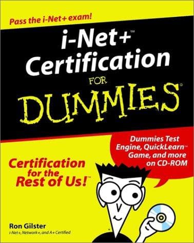 Tapa de i-Net+ Certification for Dummies