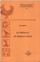 Tapa de Le prédicat en birman parlé