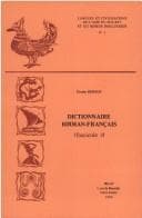 Tapa de Dictionnaire birman-français. Fasc. 3