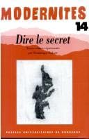 Tapa de Dire le secret