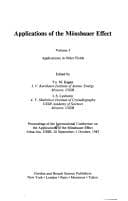 Tapa de Applications in Other Fields (Applications of the Mossbauer Effect)