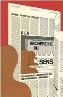 Tapa de A la recherche du sens. Des ressources linguistiques aux fonctionnements langagiers