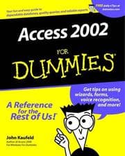 Tapa de Microsoft Access 2002 for Dummies