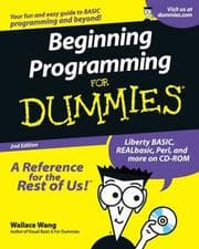 Tapa de Beginning programming for dummies