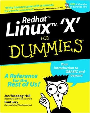 Tapa de Red Hat Linux 7.3 for dummies