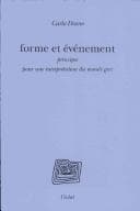 Tapa de Forme et Evènement