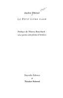 Tapa de Le petit livre clair