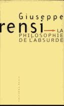 Tapa de La Philosophie de l'absurde