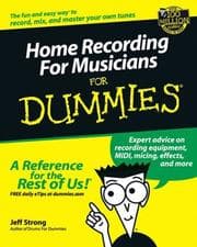 Tapa de Home recording for musicians for dummies