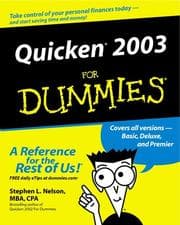 Tapa de Quicken 2003 for dummies
