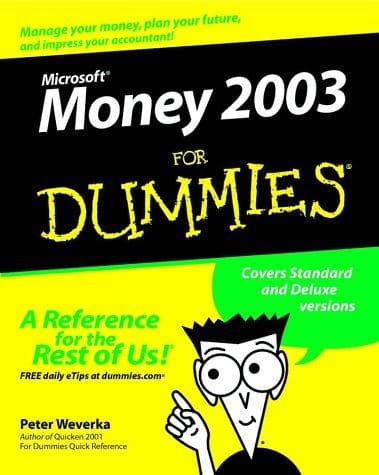 Tapa de Microsoft Money 2003 for Dummies