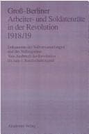 Tapa de Gross-Berliner Arbeiter- und Soldatenräte in der Revolution 1818/1919