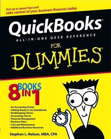 Tapa de Quickbooks all-in-one desk reference for dummies