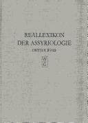 Tapa de Reallexikon der Assyriologie und Vorderasiatischen Archaologie Band 3