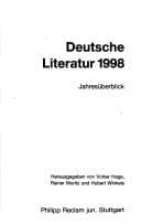 Tapa de Deutsche Literatur 1997