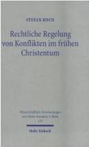 Tapa de Rechtliche Regelung von Konflikten im fr uhen Christentum