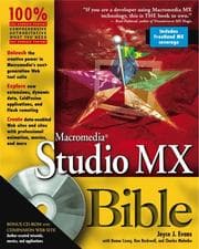 Tapa de Macromedia Studio MX bible