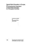 Tapa de Social work education in Europe