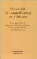 Tapa de Grenzen der Instrumentalisierung Von Stiftungen