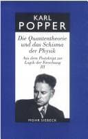 Tapa de Die Quantentheorie und das Schisma der Physik
