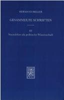 Tapa de Gesammelte Schriften, 3 Bde