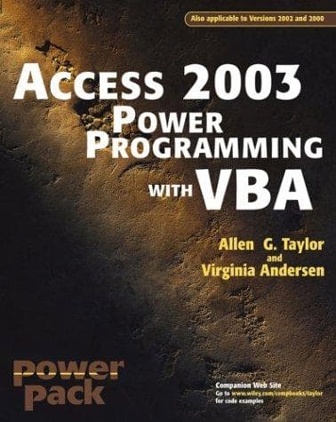 Tapa de Access 2003 Power Programming with VBA