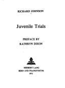 Tapa de Juvenile Trials (Children's Books from the Past Series, Vol 3)