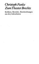Tapa de Zum Theater Brechts