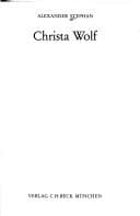 Tapa de Christa Wolf