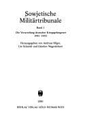 Tapa de Sowjetische Militartribunale, Band 2