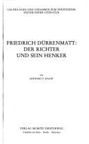 Tapa de Friedrich Dürrenmatt