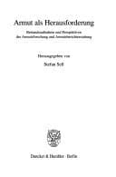 Tapa de Armut als Herausforderung. Bestandsaufnahme und Perspektiven der Armutsforschung und Armutsberichterstattung. Mit Tab., Abb. (Schriften der Gesellschaft für Sozialen Fortschritt e. V.; GSF 23)