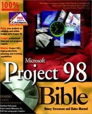Tapa de Microsoft Project 98 bible