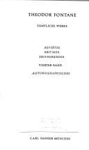 Tapa de Werke, Schriften und Briefe, 20 Bde. in 4 Abt., Bd.4, Autobiographisches
