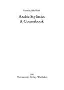 Tapa de Arabic Stylistics. A Coursebook