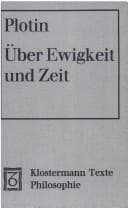 Tapa de Über Ewigkeit und Zeit. Enneade III 7