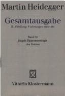 Tapa de Gesamtausgabe, Kt, Bd.32, Hegels Phänomenologie des Geistes