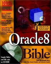 Tapa de Oracle8 bible