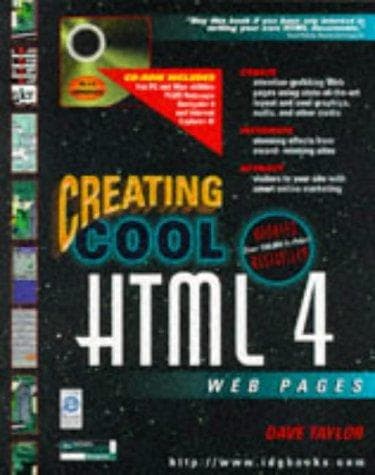 Tapa de Creating cool HTML 4 web pages