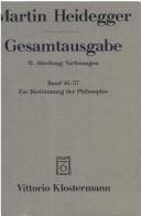 Tapa de Gesamtausgabe, Ln, Bd.56/57, Zur Bestimmung der Philosophie