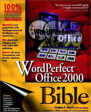 Tapa de WordPerfect Office 2000 bible