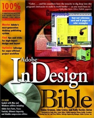 Tapa de Adobe InDesign bible