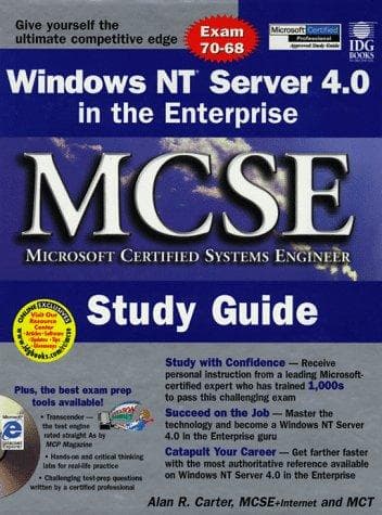 Tapa de Windows NT Server 4.0 in the Enterprise MCSE study guide