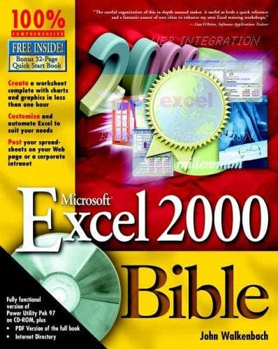 Tapa de Microsoft Excel 2000 Bible