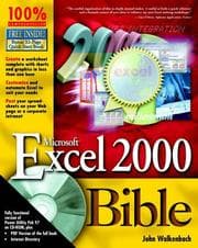 Tapa de Microsoft Excel 2000 Bible