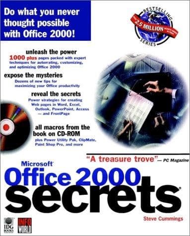 Tapa de Microsoft Office 2000 secrets