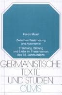 Tapa de Zwischen Bestimmung Und Autonomie: Erziehung, Bildung Und Liebe Im Frauenroman Des 18. Jahrhunderts